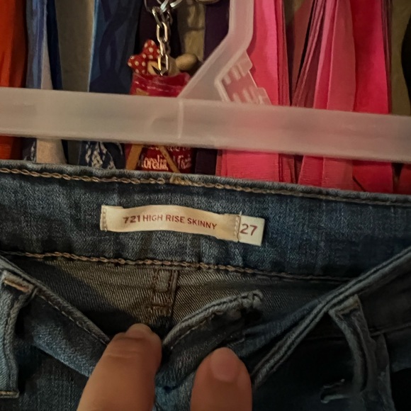 Levi blue skinny jeans size 5 - Picture 3 of 6